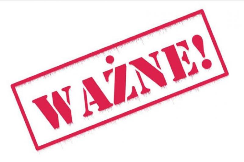 Uwaga! Ważne!