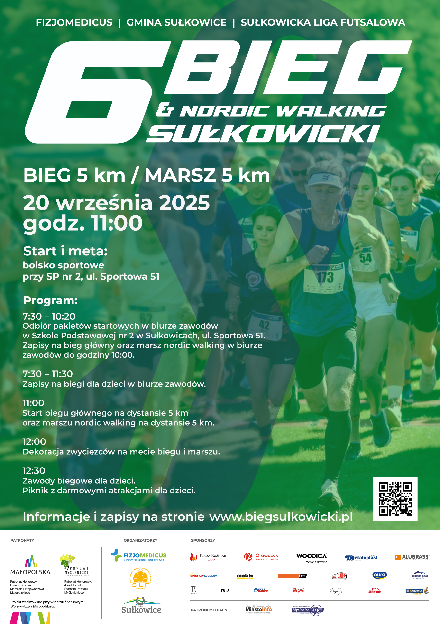 VI edycja Biegu Sułkowickiego i Marszu Nordic Walking 
