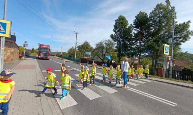 Spacer na przejście dla pieszych